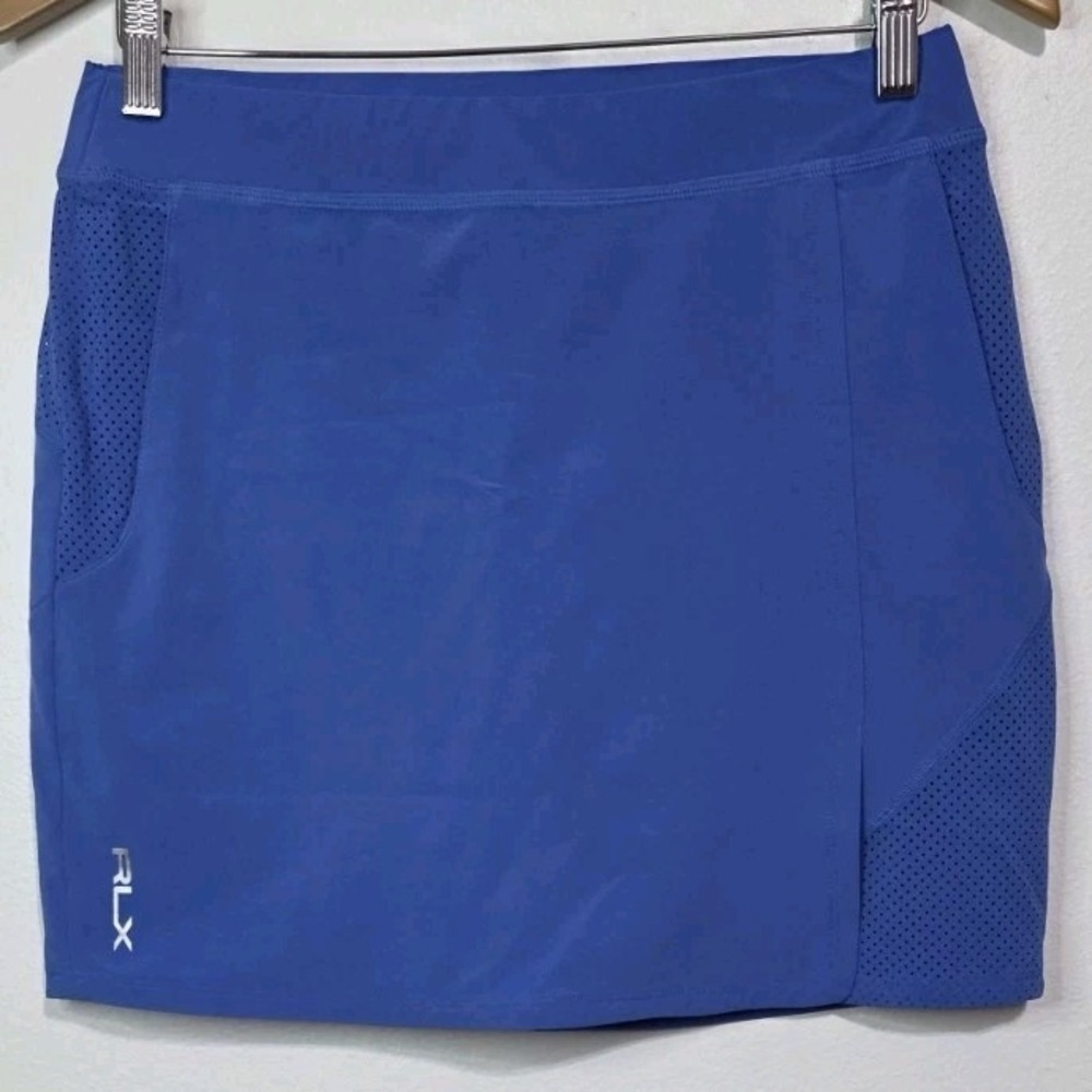 NEW Ralph Lauren RLX Performance Stretch Golf Tennis Skort S Blue Purple